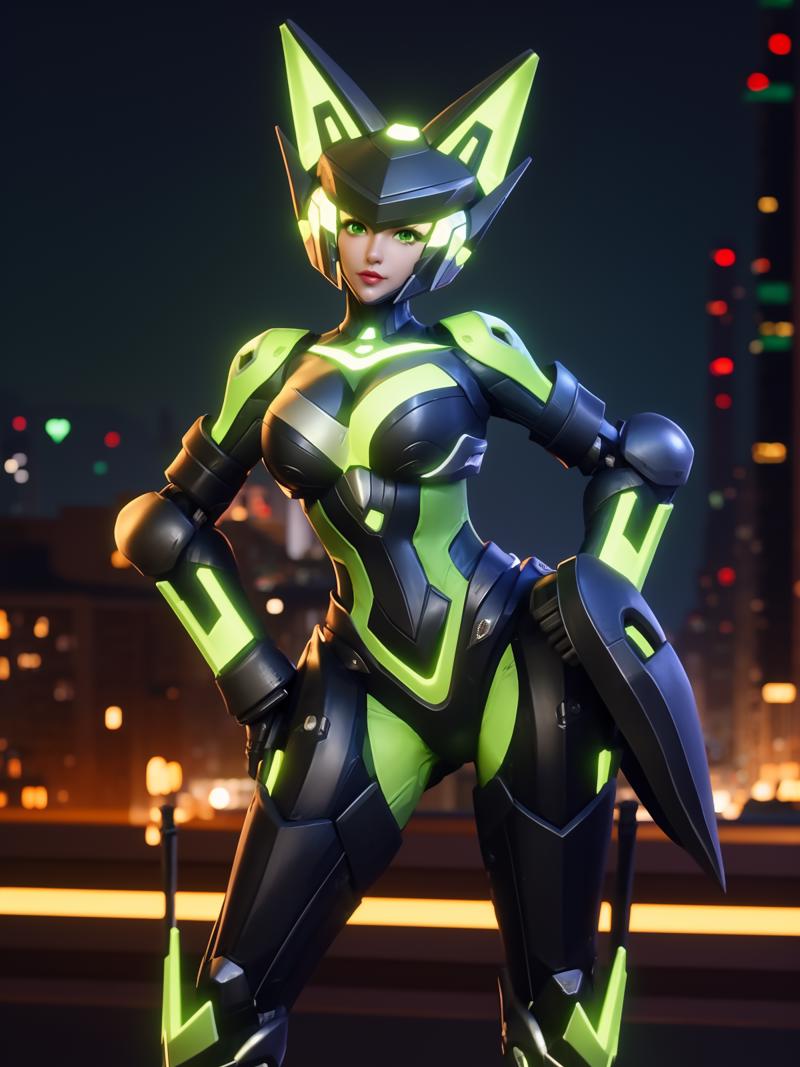 00165-3150248371-WZRYsunshangxiangMRJJ, 1girl, solo, green eyes, helmet, power armor, glowing, lips, standing,_lora_WZRYsunshangxiangMRJJ_0.75_,c.png